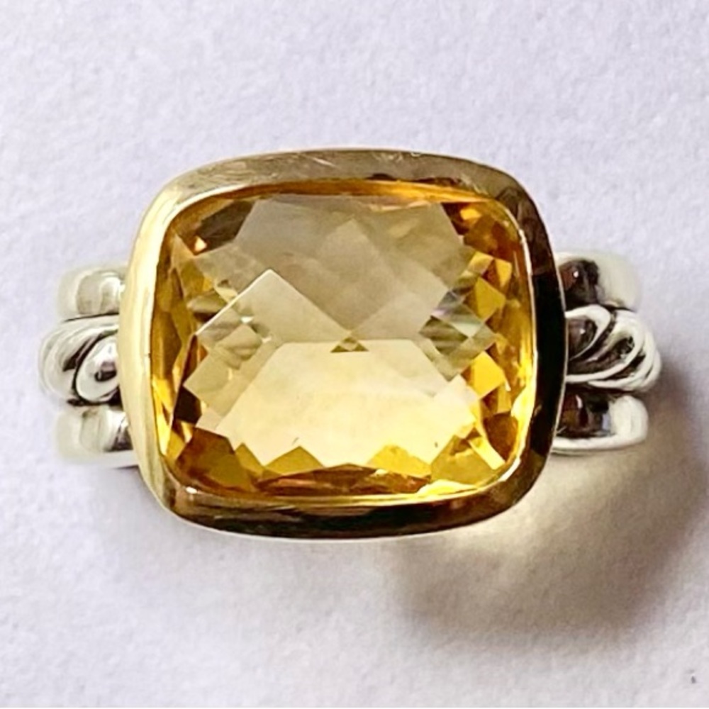 David Yurman Limited Edition Citrine Wheaton Ring - Picture 4 of 16